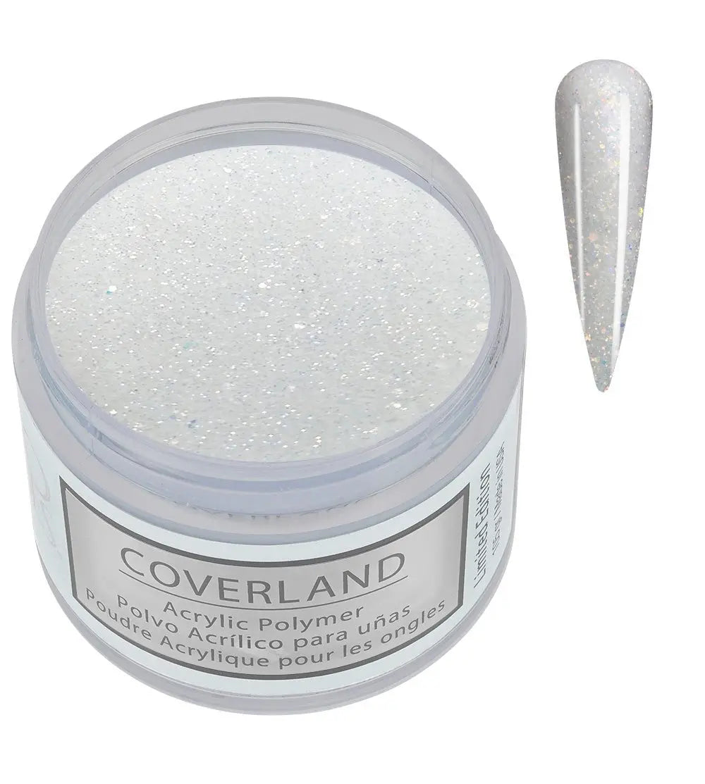 Coverland Acrylic Powder 1.5 oz "Frosted Diamonds" White - Limited Edition - Tones