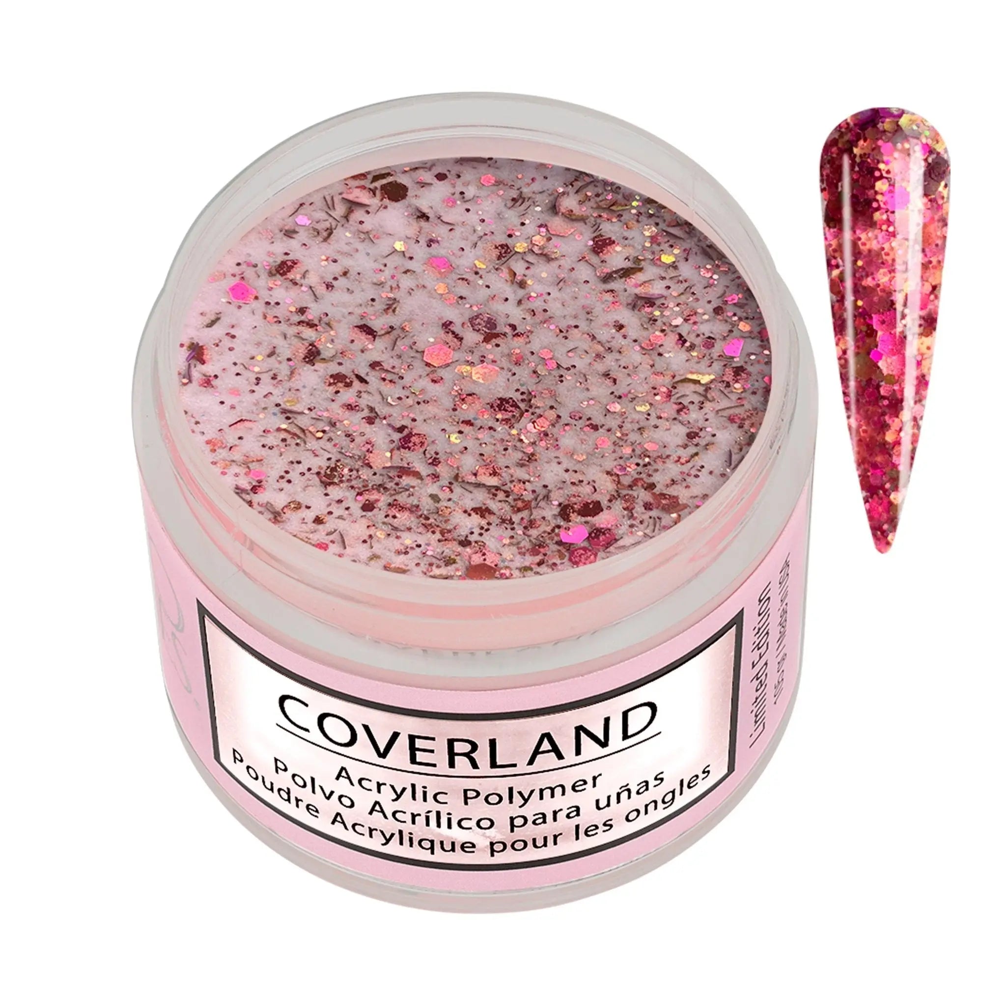 Coverland Acrylic Powder 1.5 oz "Head Over Heels" Pink - Limited Edition - Tones
